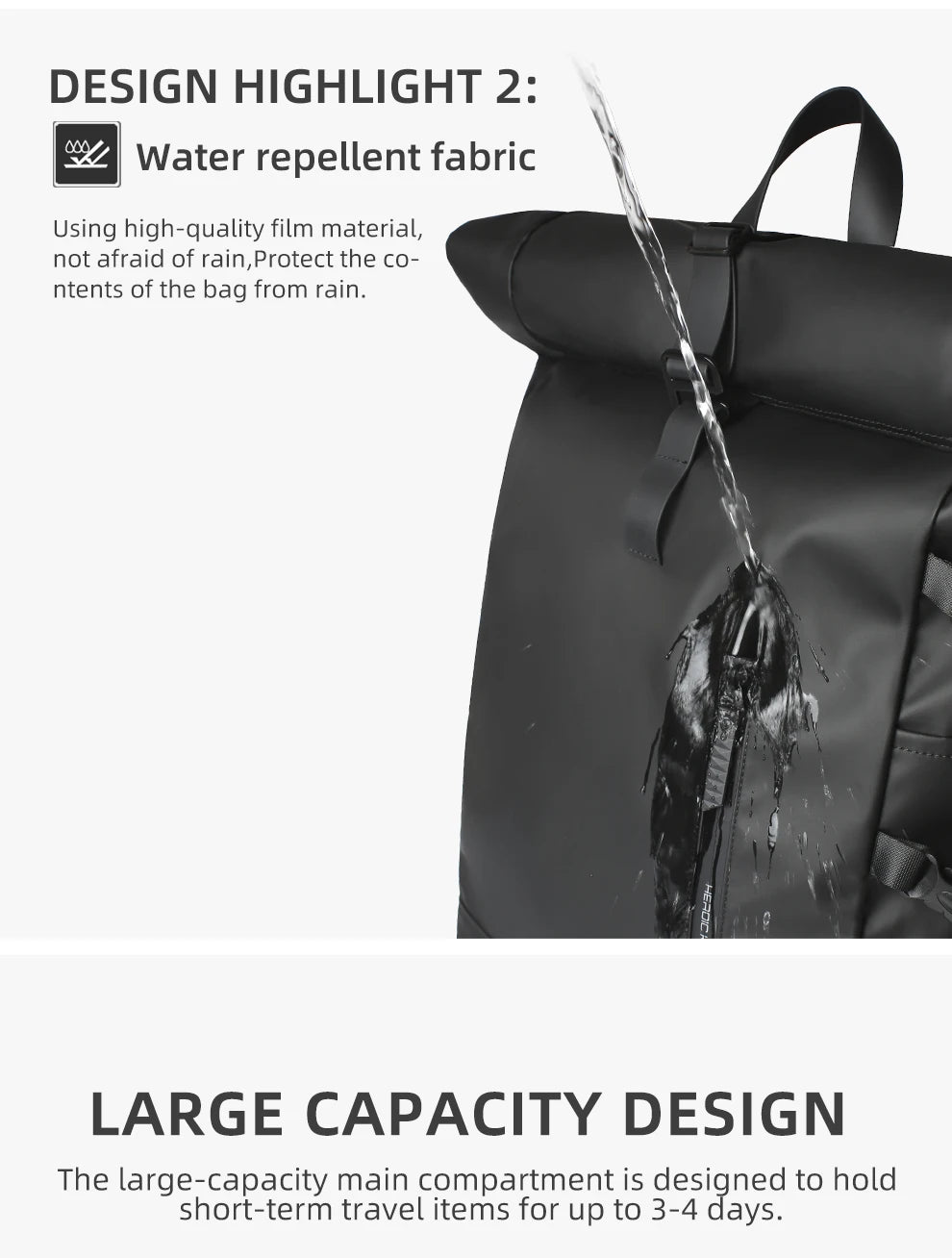 HK Rolltop Waterproof Backpack | Everyday Carry & Travel